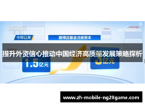 提升外资信心推动中国经济高质量发展策略探析