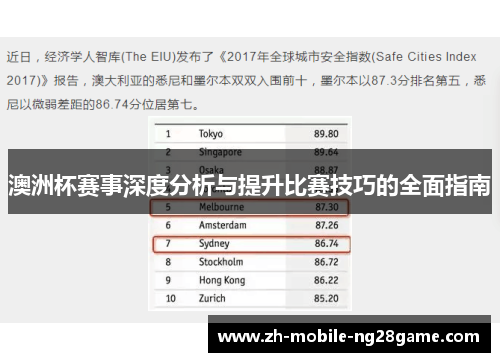 澳洲杯赛事深度分析与提升比赛技巧的全面指南